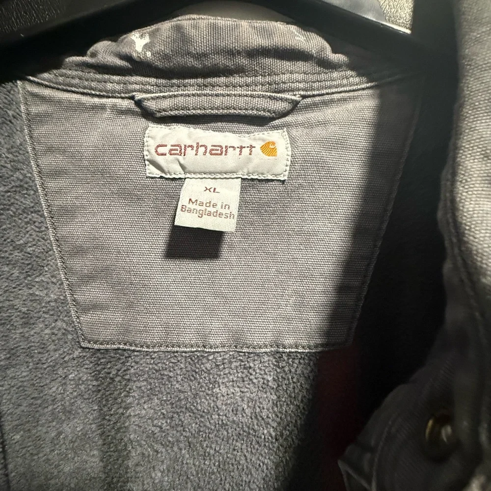 Carhartt Men's Charcoal Shirt Jacket - Picture 3 of 5